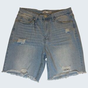 YMI Dream Distressed Raw Hem Denim Shorts Size 11